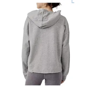 FP Movement All Sport Sweat Hoodie Grey Oversized Crop XS Free People thumbnail 2