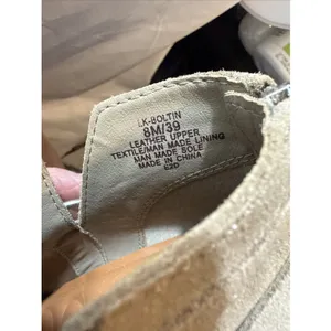 Lucky Brand Bolton Ankle Boots Women’s 8M Beige Suede Zip Up thumbnail 7