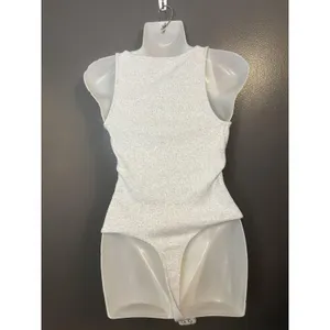 American Eagle Outfitters Bodysuit Womens Medium Gray Ribbed V Neck Tank thumbnail 3