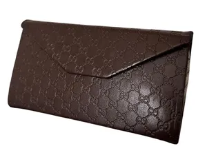 Gucci Leather Sunglasses Case Brown thumbnail 1