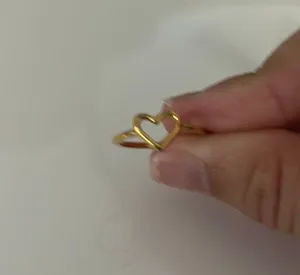 Gold Heart Ring thumbnail 1