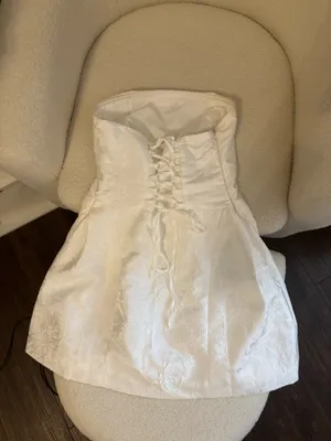 white mini dress with corset back Size XS thumbnail 3