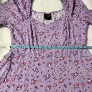 Sanrio My Melody & Kuromi‎ Sweetheart Long-Sleeve Mini Dress XL thumbnail 6