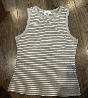 Pink Lily Stripe Tank Top thumbnail 1