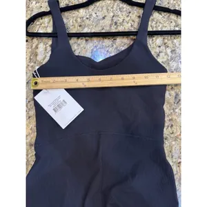 WILO THE LABEL Women's NWT Unitard Black Flare Rib Yoga/Athletic Jumpsuit thumbnail 7