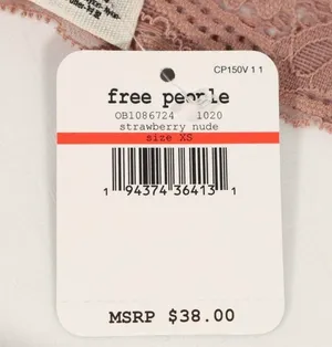 Free People NWT Teagan Bralette In Strawberry Nude thumbnail 6