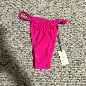 NWT Superdown x Revolve Hazel Bikini Bottom hot pink high waist thong bikini XXS thumbnail 4