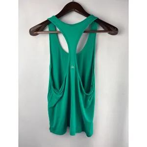 Women’s alo Medium Green Racerback Sports Tank thumbnail 3