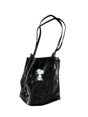 PEANUTS Vintage 70s/80s Charles Schultz Black Shoulder Bag thumbnail 8