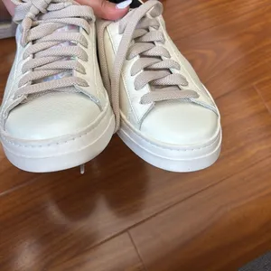 P448. Women’s White Leather Jack Laceup Sneaker thumbnail 8