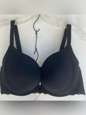 Torrid Curves bras set of 2 black and mauve lace padded push up full figure 42 D thumbnail 2