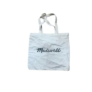 Madewell Reusabale Canvas Bandana Paisley Tote Cream thumbnail 3