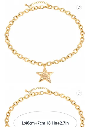 Gold Star Necklace thumbnail 2