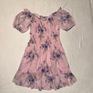 Loveshackfancy Lai Mini Floral Dress Size Small thumbnail 4