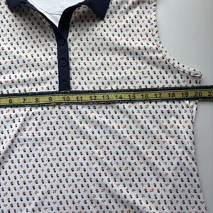 Peter Millar Sleeveless Polo Shirt Size Large White UPF 50+ Golf With Logo thumbnail 6