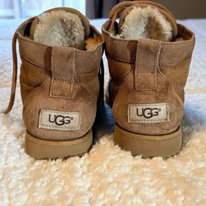 UGG Bethany Classic Slim Chestnut Suede Lace Up Shoes Boots thumbnail 8