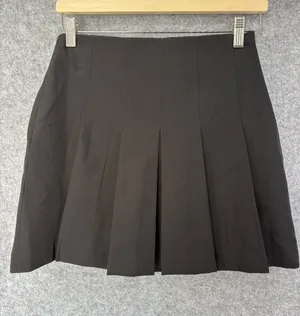 Zara Black pleated mini skirt XS thumbnail 1