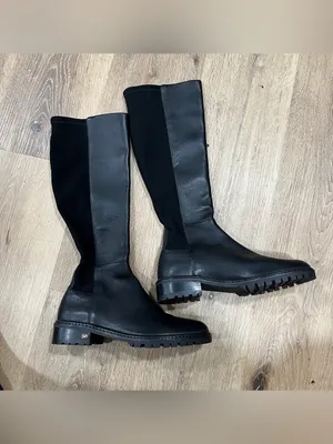 NWOB Stuart Weitzman City Knee High Boot size 6B black leather thumbnail 3