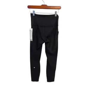 lululemon Wunder Train High-Rise Tight with Pockets 25" Size 6 BLACK NWT thumbnail 6
