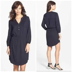 Lilly Pulitzer Beckett 100% Pima Cotton Shirt Dress Blue‎ Size Small thumbnail 2