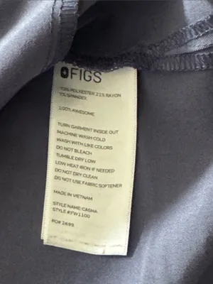 Figs Space Navy V-Neck Scrub Top PO 2699 thumbnail 5