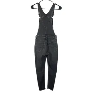 Levi's Black One Piece Carpenter BIB Tapered Leg Denim Jean Overall Women Sz 26 thumbnail 2