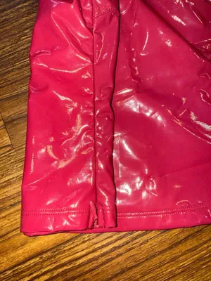 SHEIN Red Vinyl Latex-Look Cami Top with Side Zipper thumbnail 4