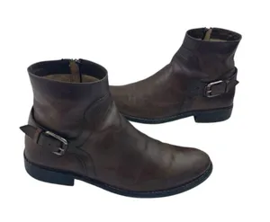Frye Shirley Booties Women’s Size 6.5 Brown Leather Ankle Zip Distressed Cowgirl thumbnail 11