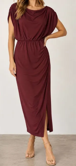 Lush Batwing Sleeve Slit Jersey Dress - NWT - Size XL thumbnail 1
