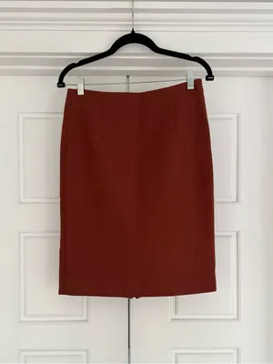 J. Crew 100% Double-Serge Wool Pencil Skirt, size 2 thumbnail 4