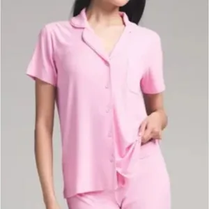 Skims Soft Lounge Sleep Shirt in Bubblegum Pink NWT thumbnail 2