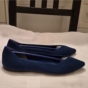 NWOB Rothy' The Point In Maritime Navy Flats Shoes thumbnail 5