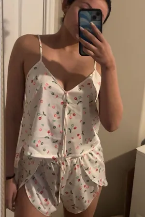 Target colsie cherry satin pj set thumbnail 1