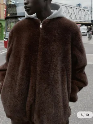 Zara fur bomber‎ jacket thumbnail 4
