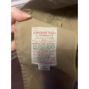 Vintage London Fog W/removable Lining. Long Coat With Furry Warm Inside 42L Tan thumbnail 11
