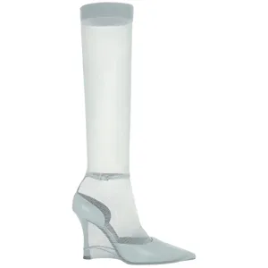 Givenchy Show Stocking Pumps in Grey 41 with Box Womens High Heels Boots Leather thumbnail 3