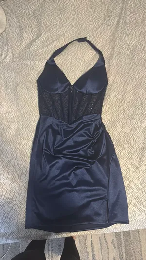 Windsor Prom Dress Navy Blue thumbnail 4