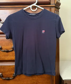Brandy Melville Navy blue USA flag tee thumbnail 1