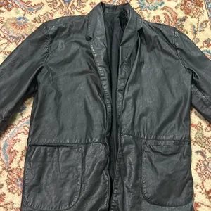 90’s Leather jacket Size M thumbnail 1