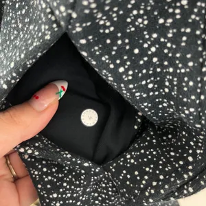 Night View Black White Polka Dot Athletic Workout Scuba Hoodie NEW thumbnail 8