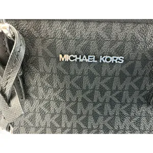 Michael Kors Jet Set Travel XS Tote Black MK Signature Coated Canvas NWT $328 thumbnail 5