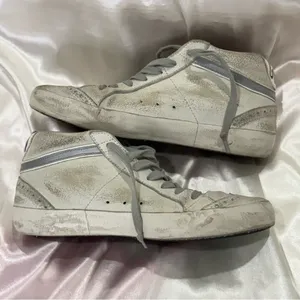 Golden Goose Mid Star Sneakers White Pink Patent Star Mid Top Size 7/37 Preppy thumbnail 10