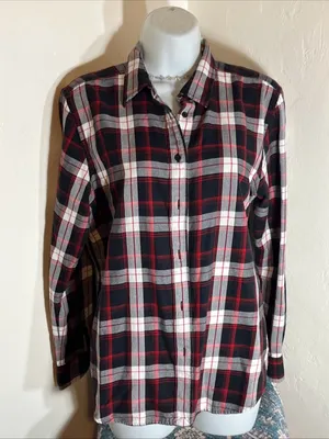 Ralph Lauren Red, Black & White Plaid Button-Down Shirt thumbnail 3