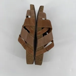 Josef‎ Seibel Leather Comfort Sandals Womens EU 39 US 8 Brown Slip On thumbnail 3