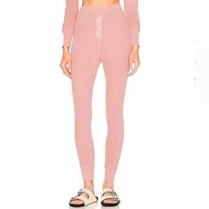 Tularosa Green The Vista Henley Top & Legging in Rose Pink‎ Size Extra Small thumbnail 2