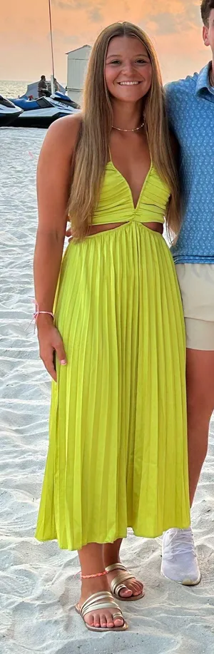 Green Maxi Summer dress Size M thumbnail 2