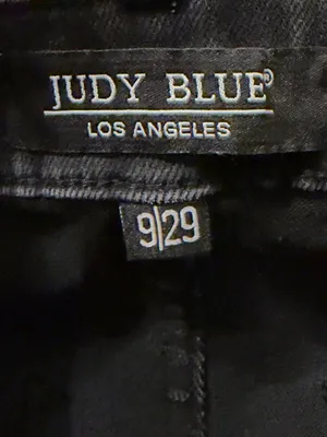 Judy Blue High Rise Patch Pocket Wide Leg Jeans 9/29 Washed Black JB88827 thumbnail 3