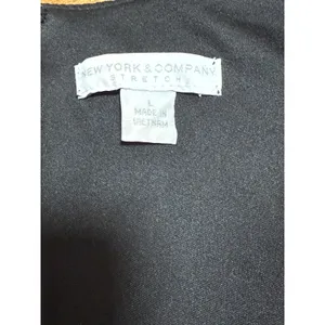 Black Cocktail Dress Satin Bow Waist Lace Inset 3/4‎ Sleeve Elegant Evening thumbnail 6