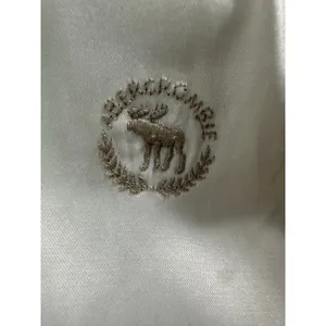 Vintage Abercrombie and Fitch Cream Satin Bomber Jacket Rare Grail Size M thumbnail 7