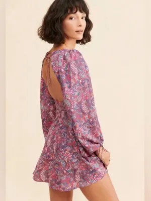 For Love And Lemons Tonya Long Sleeve Mini Dress Size Small thumbnail 2